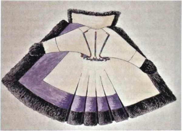 Вышивка на праздничных женских шубах «ах тон» - М. П. Чебодаева